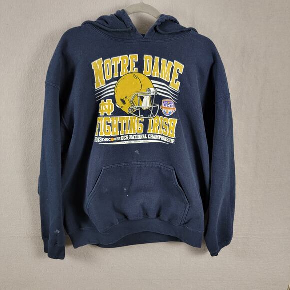Notre Dame Fighting Irish Pullover Hoodie Sz L (211) - Picture 1 of 12